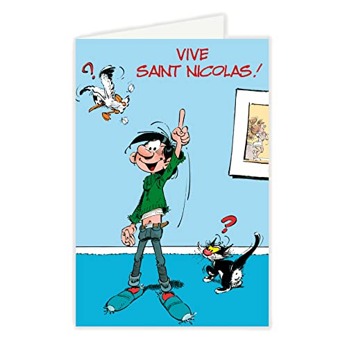 GASTON LAGAFFE GLCT0051 St Saint Nicolas 6 grudnia chłopiec z pasującą kopertą ilustrowaną