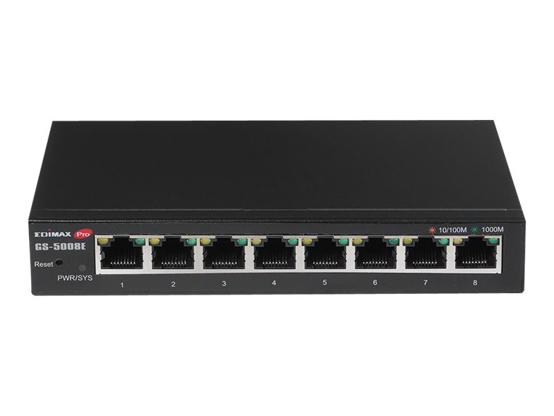 EDIMAX 8-Port Gigabit Web Smart Switch 802.1Q-based VLAN / 802.1p QoS / IGMP Snooping