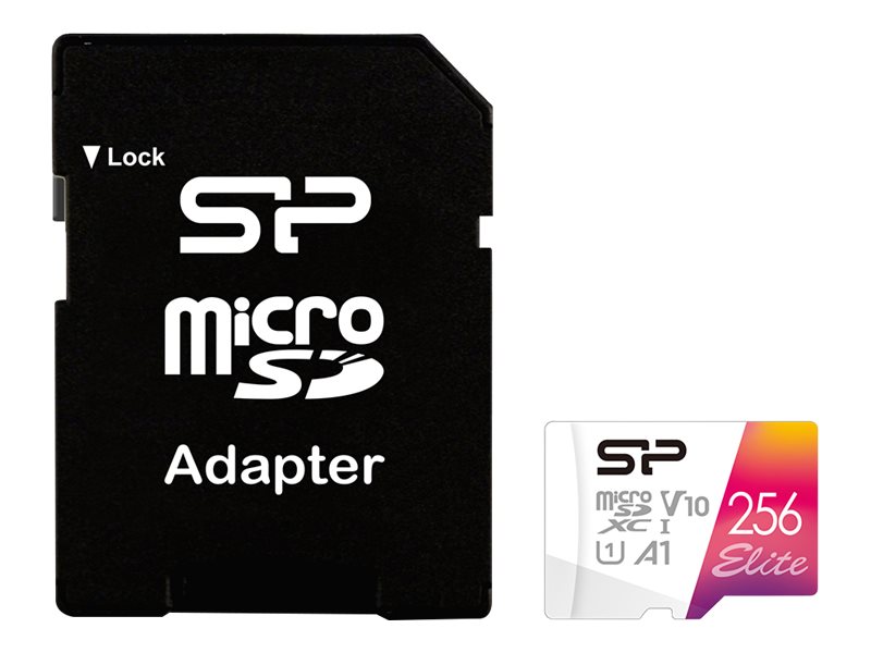 SILICON POWER memory card Elite Micro SDXC 256GB UHS-I A1 V10