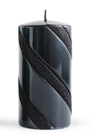Lumarko Świeca Walec Duży Parafinowa 7xh18cm Czarna