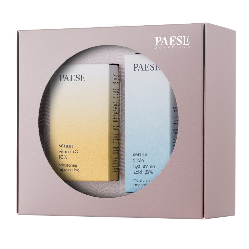 PAESE Besties For The Resties Set Zestaw Serum Triple Hyaluronic Acid 1,5% 30ml + Serum Vitamin C 10%, 15ml - >>> DARMOWA od 99zł 