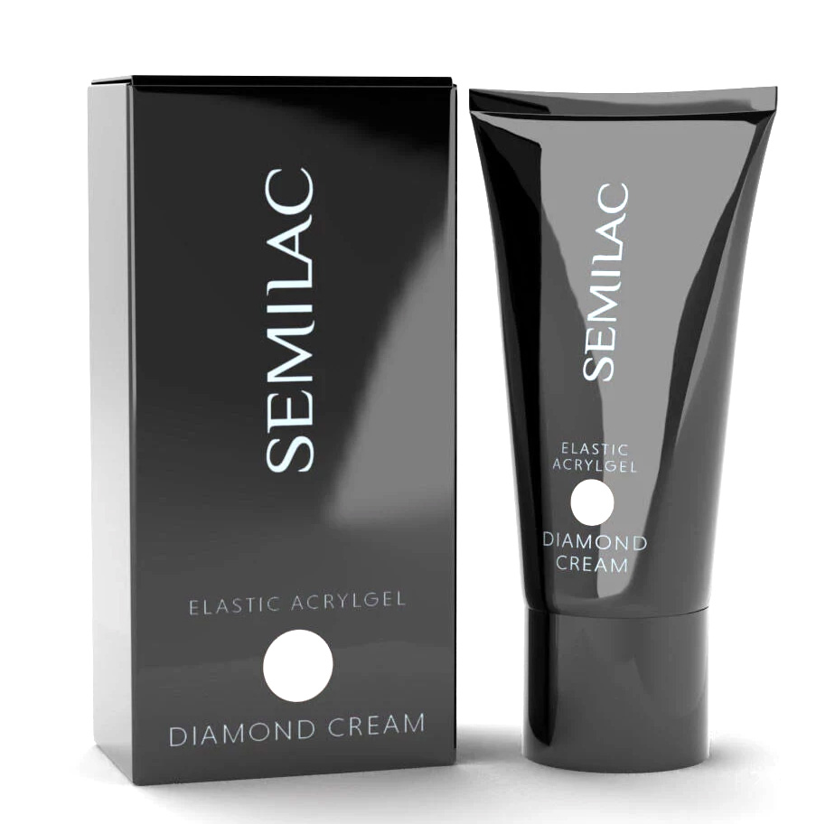 Semilac Elastic Acryl Gel akrylożel Diamond Cream 30g