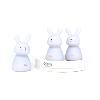 Olala Boutique, Zestaw 3 lampek nocnych LED, Ścieżka światła OLALA, Króliczki