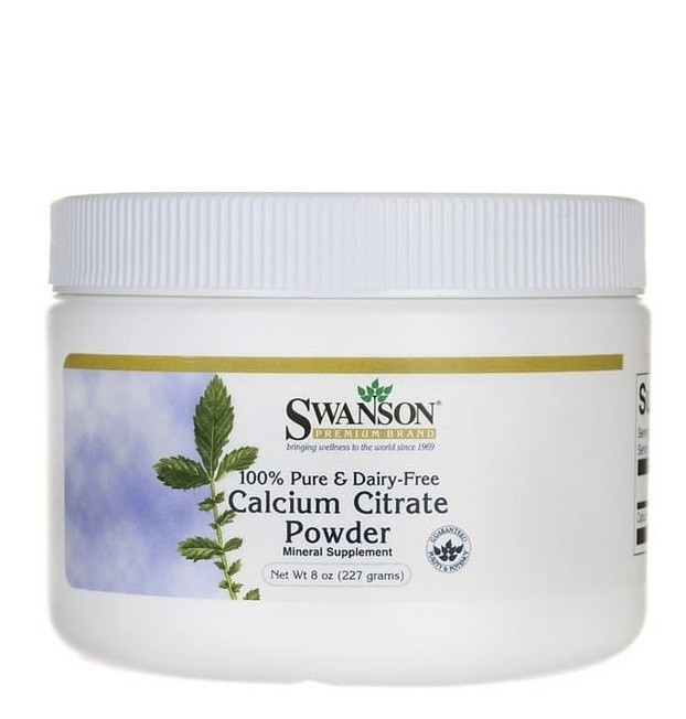 SWANSON Cytrynian wapnia - 100% czystości 227gr