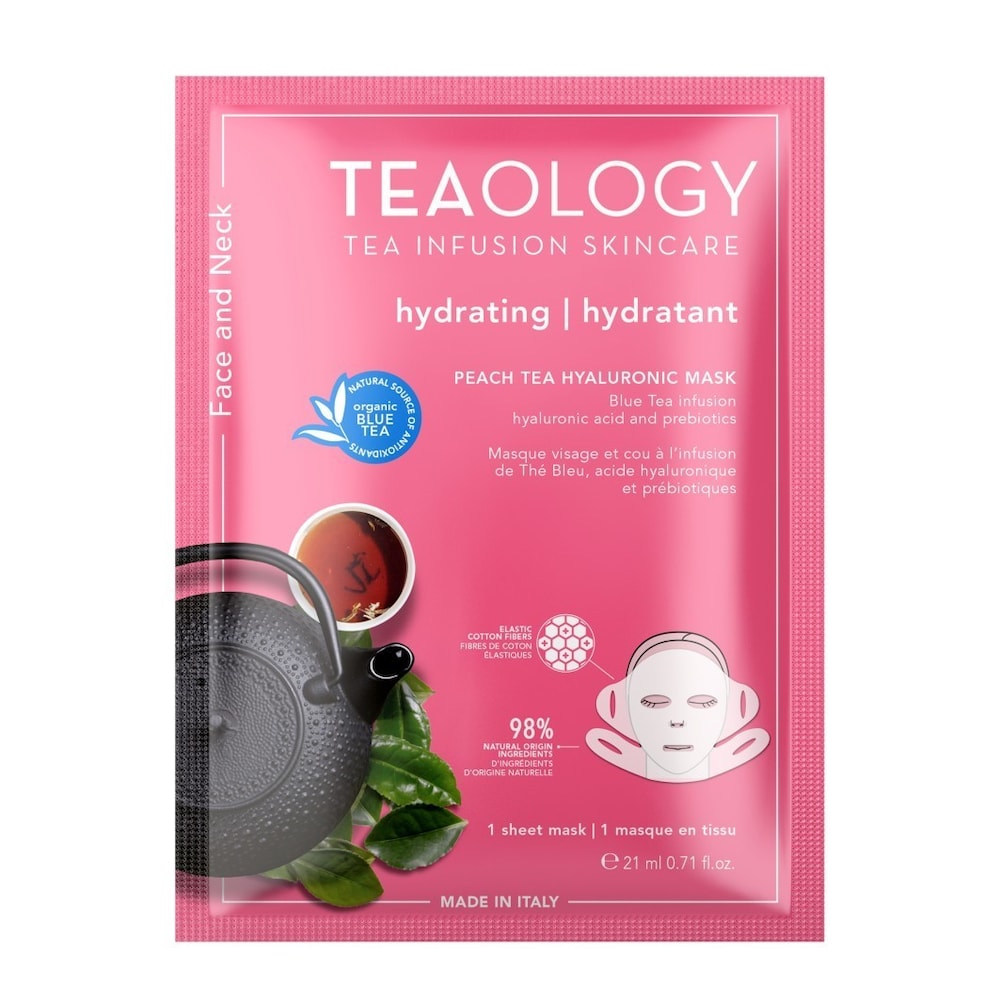 Teaology Maseczka hialuronowa z herbatą brzoskwiniową 21.0 ml