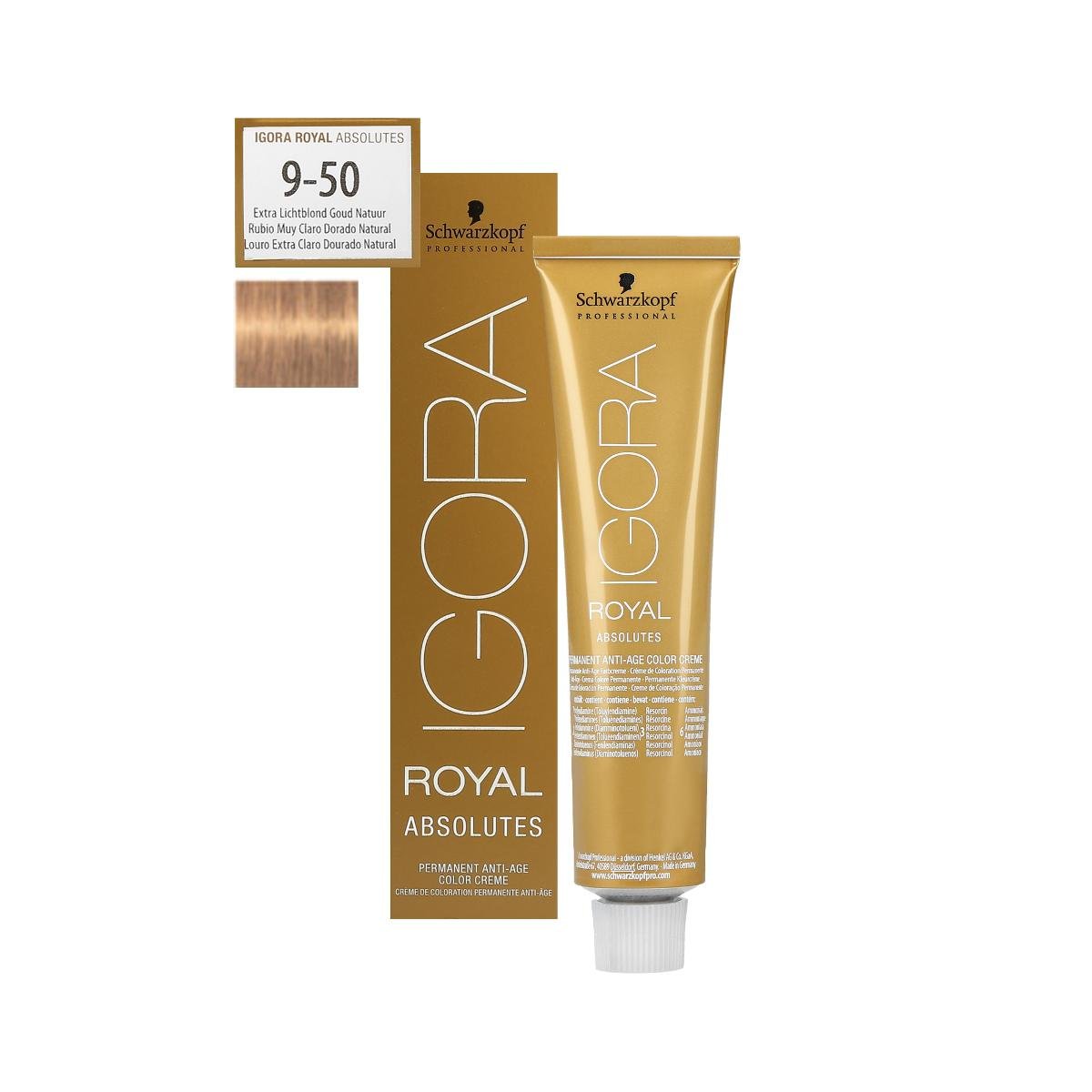 Schwarzkopf Professional, Igora Royal Absolutes, farba do włosów 9-50, 60 ml