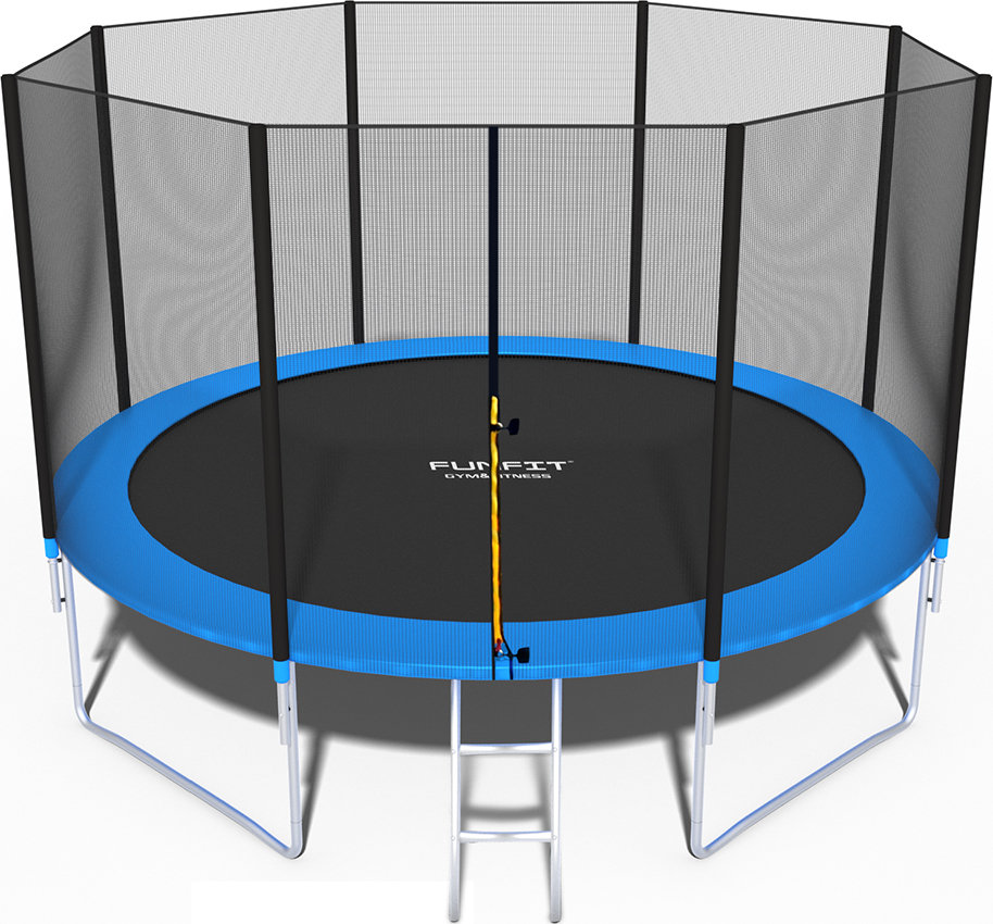 FunFit trampolina ogrodowa z siatką, 374 cm