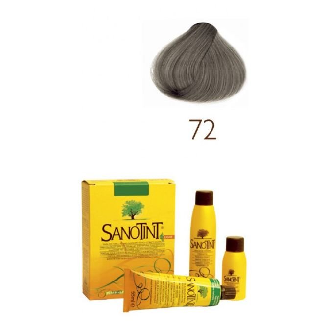 Sanotint Sensitive, farba do włosów na bazie ekstraktów roślinnych i witamin 72 Bright Ash Chestnut, 125 ml