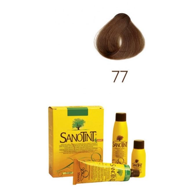 Sanotint Sensitive, farba do włosów na bazie ekstraktów roślinnych i witamin 77 Dark Golden Blonde, 125 ml