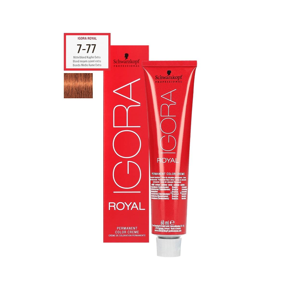Schwarzkopf Professional Professional IGORA Royal IGORA Royal farba do włosów odcień 7-77 Colorists´s Color Creme) 60 ml