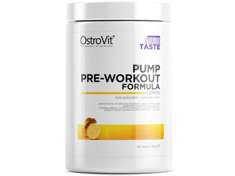 Ostrovit Odżywka białkowa, PUMP Pre-Workout, cytryna, 500 g