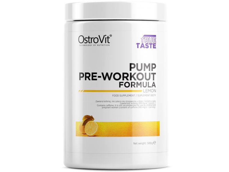 Ostrovit Odżywka białkowa, PUMP Pre-Workout, pomarańcza, 500 g