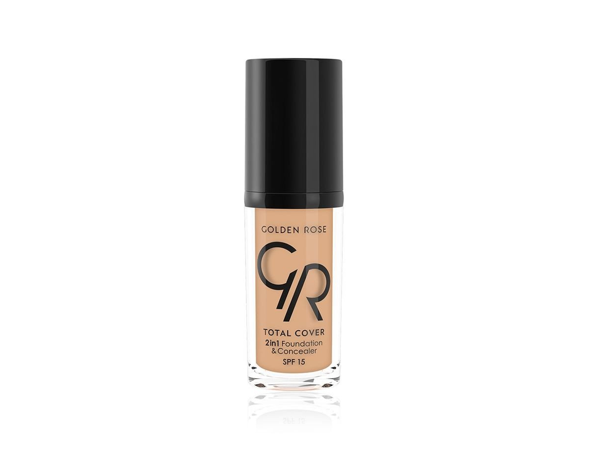 Golden Rose Total Cover 2in1 Fundation & Concealer - Podkład i korektor w jednym - 04 - BEIGE GOLID2W-ZY2W-03