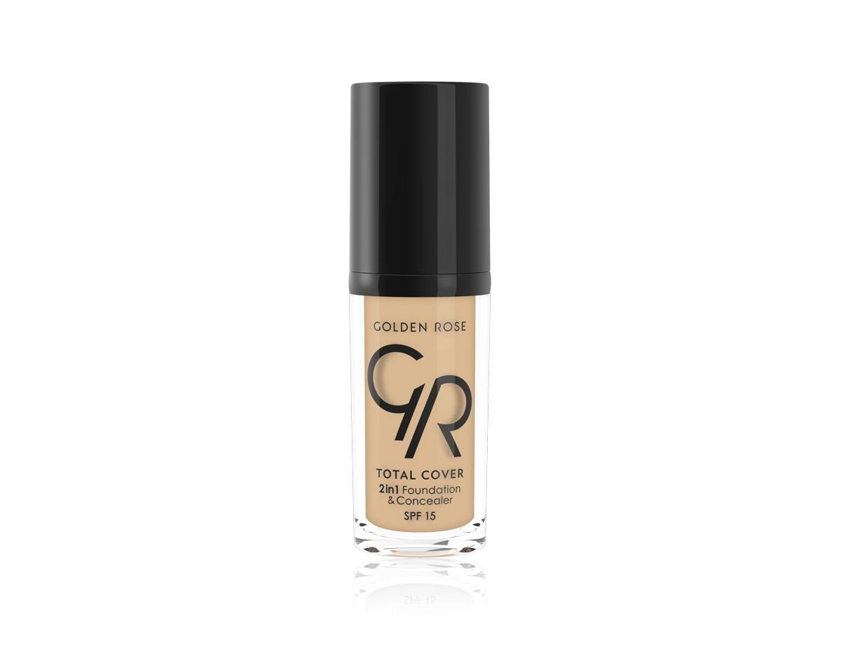 Golden Rose Total Cover 2in1 Fundation & Concealer - Podkład i korektor w jednym - 11 - NUDE GOLID2W-ZY2W-06