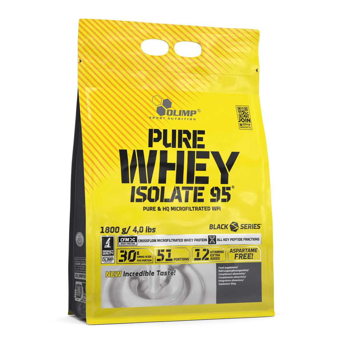 Olimp Pure Whey Isolate 95® - 1800 g - Masło orzechowe