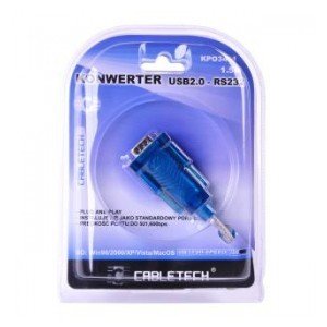 Cabletech Kabel konwerter USB 2.0 - RS232 (DB9M) KKC7KPBU0000 [2514874]