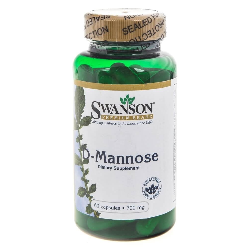Swanson Suplement diety D-Mannose (D-Mannoza) 700 mg, 60 kapsułek