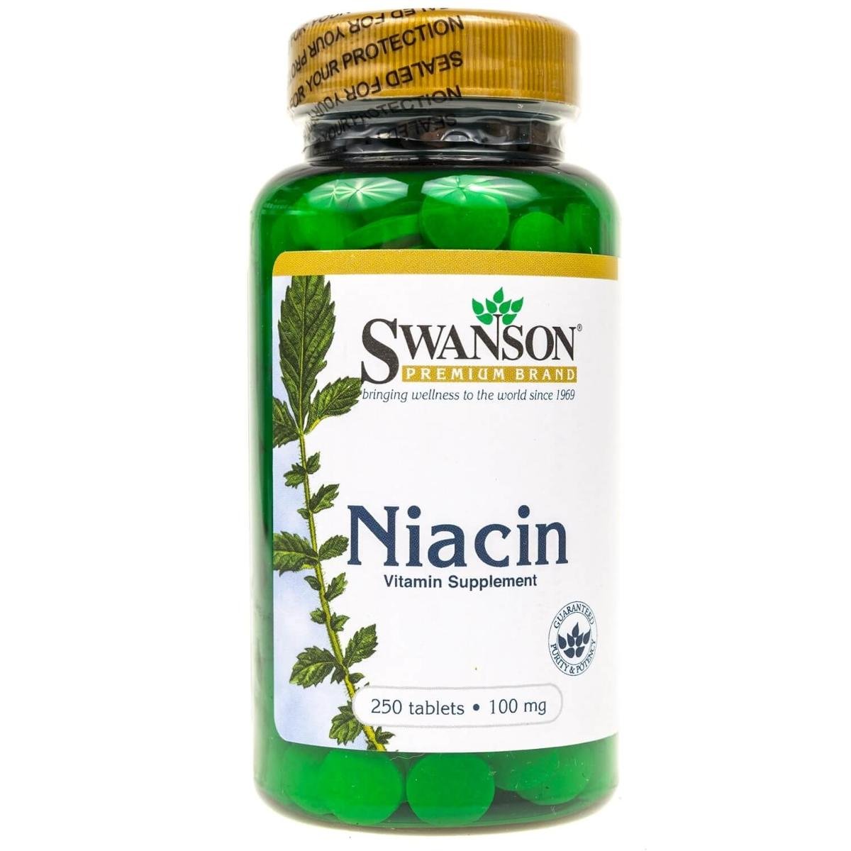 SWANSON Niacyna, 100mg, 250 tabletek