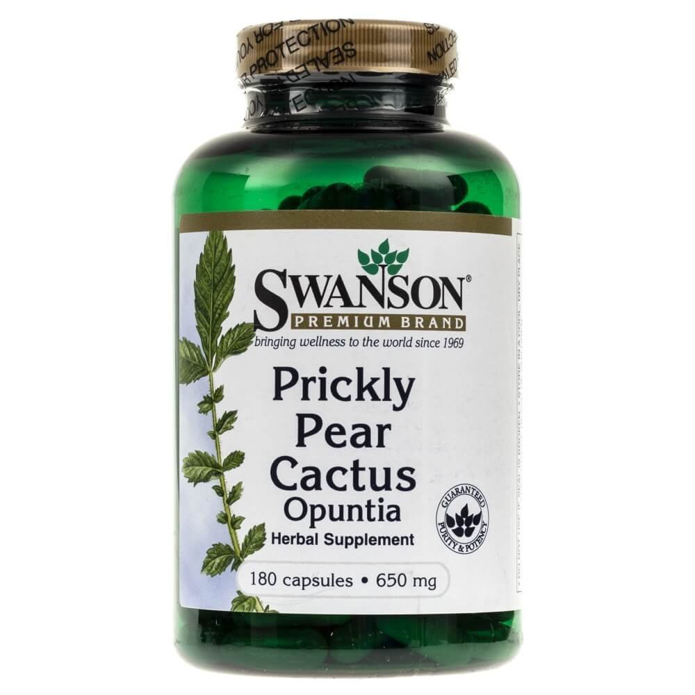 SWANSON Prickly Pear Cactus, 650 mg, 180 kapsułek