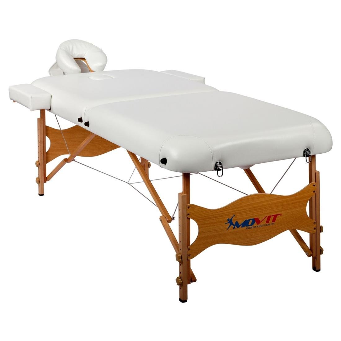 Movit MAX Przenośne łóżko do masażu białe + torba