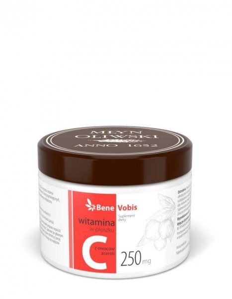 Młyn Oliwski Młyn Oliwski, Witamina C w 100% z owoców aceroli, Bene Vobis, 250 g