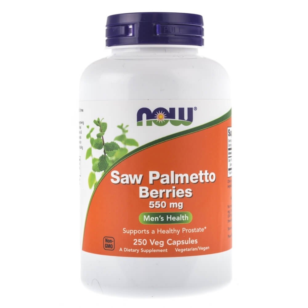 Now Foods , SAW palmetto berries (do szycia Palma), 550 MG, 250 VEG. kapsułek 4748