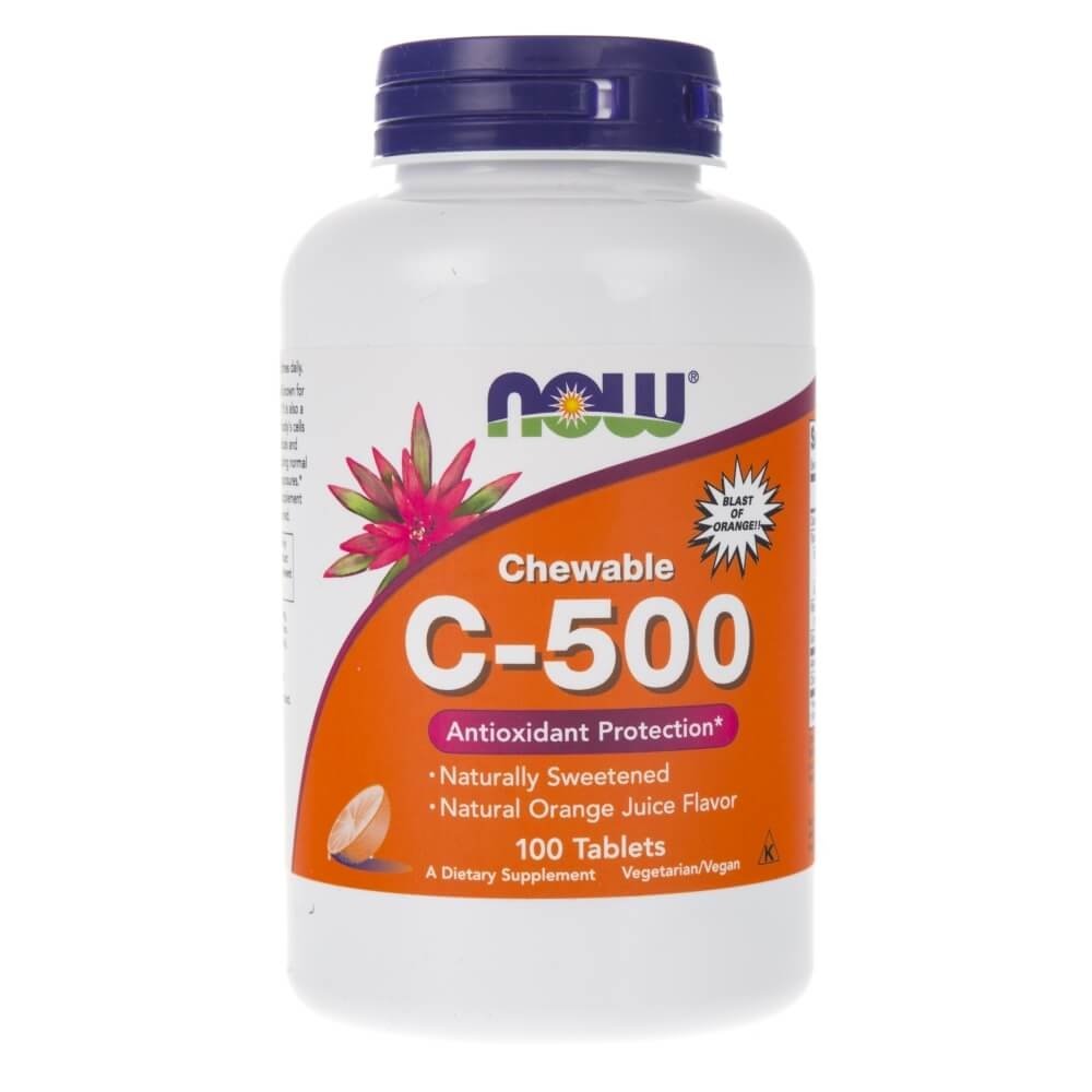 Now Foods Now Witamina C-500 chewable 500mg/ 100 pastylek do ssania N0630