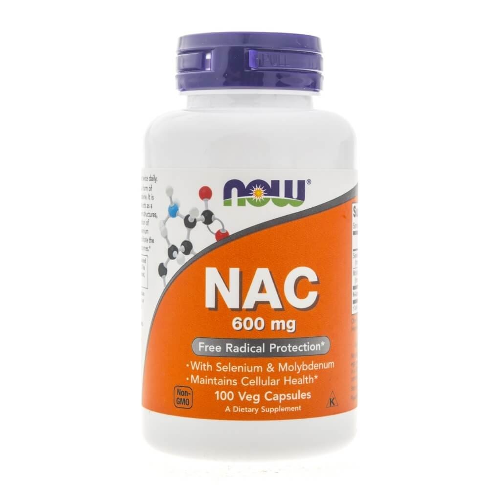 Now Foods Nac-Acetyl Cysteine 600 mg 100 kaps.