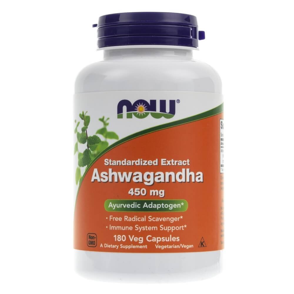 Now Foods Ashwagandha 450 mg - 180 kapsułek