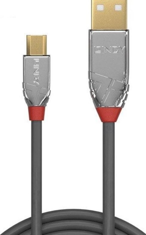 Фото - Кабель Lindy CABLE USB2 A TO MICRO-B 2M/CROMO 36652 