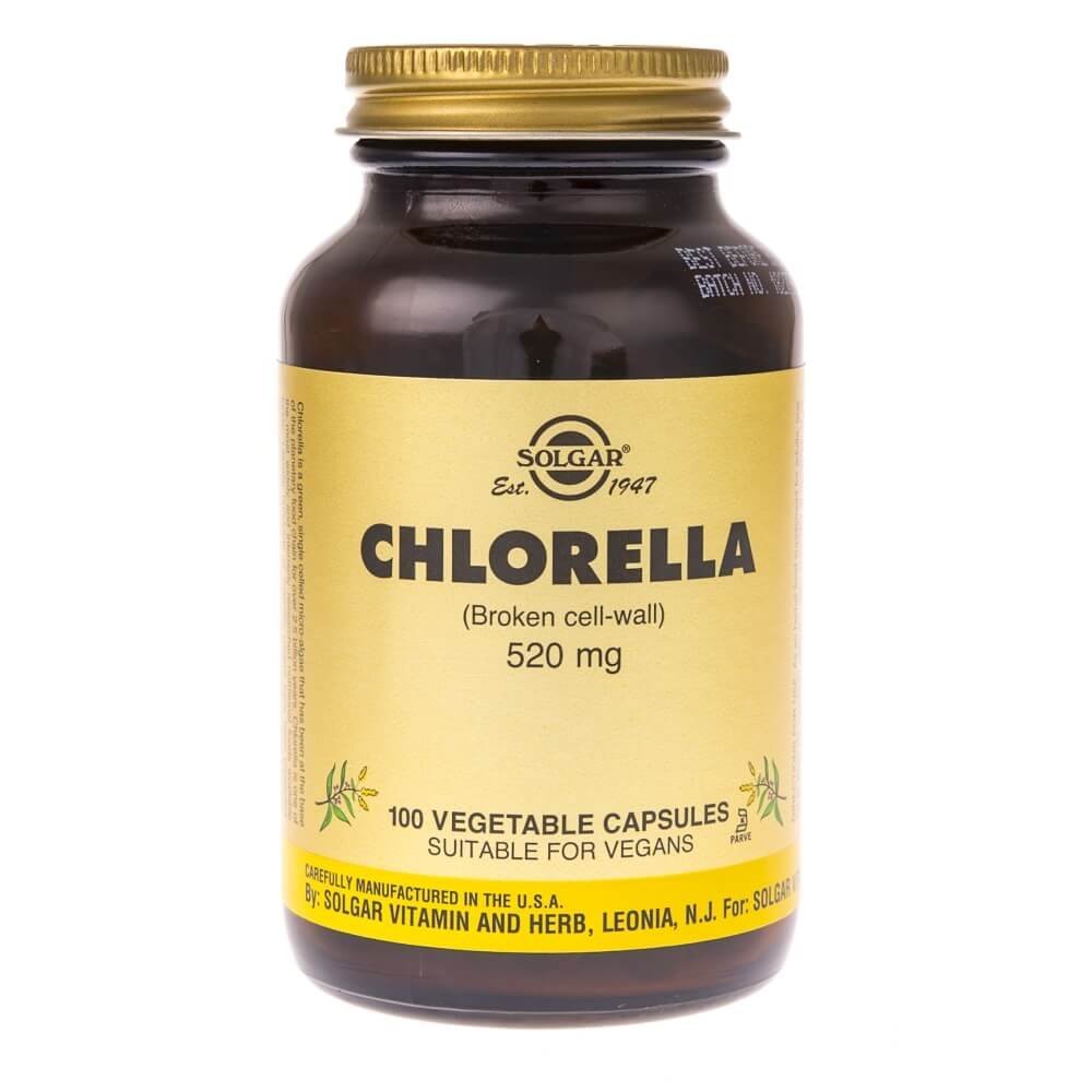 Solgar Solgar, Chlorella, 520 mg, 100 kapsułek