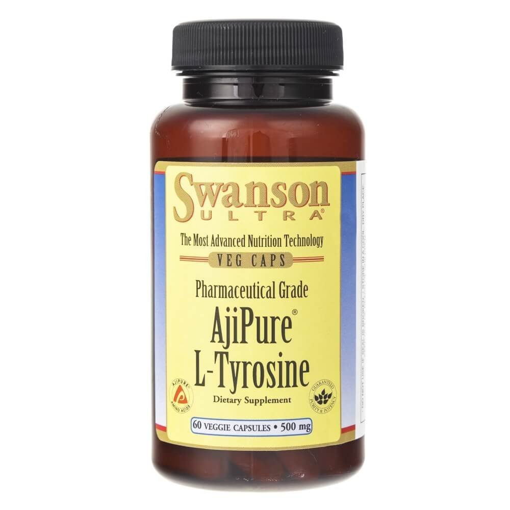 SWANSON AjiPure L-Tyrozyna, 500 mg, 60 kapsułek