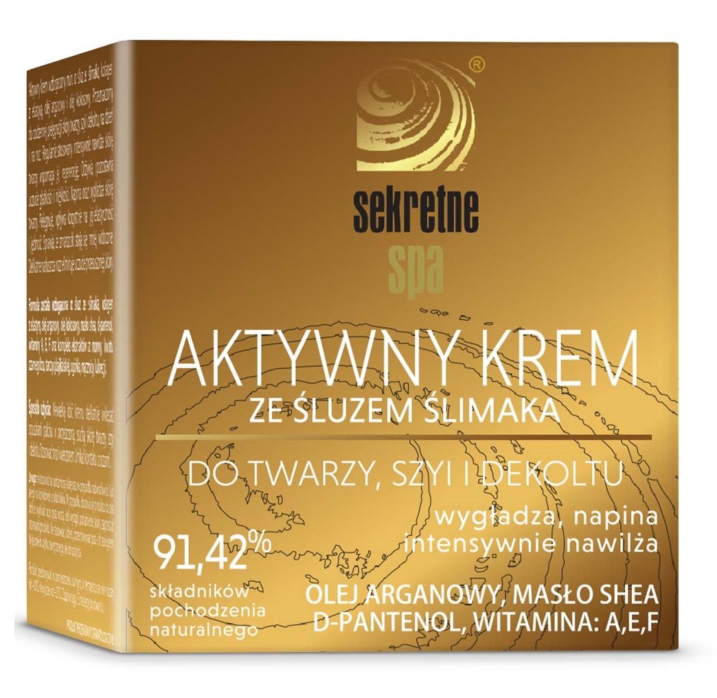 Sekretne Spa Aktywny krem ze śluzem ślimaka - 50ml 05222