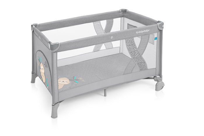 Baby Design Simple New, Łóżeczko turystyczne, Szary