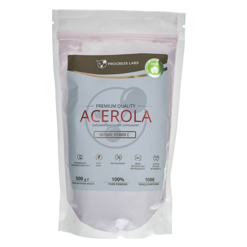 Progress Labs Acerola naturalna witamina C w proszku - 500 g