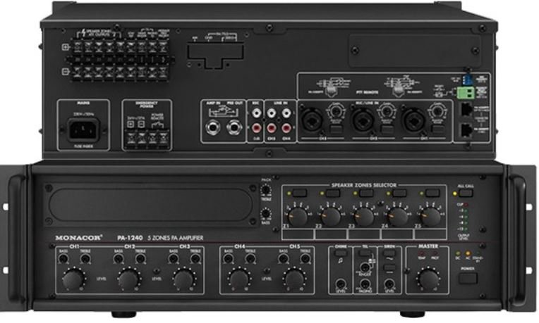 IMG Stage Line PA-1240 5-strefowy wzmacniacz miksujący PA