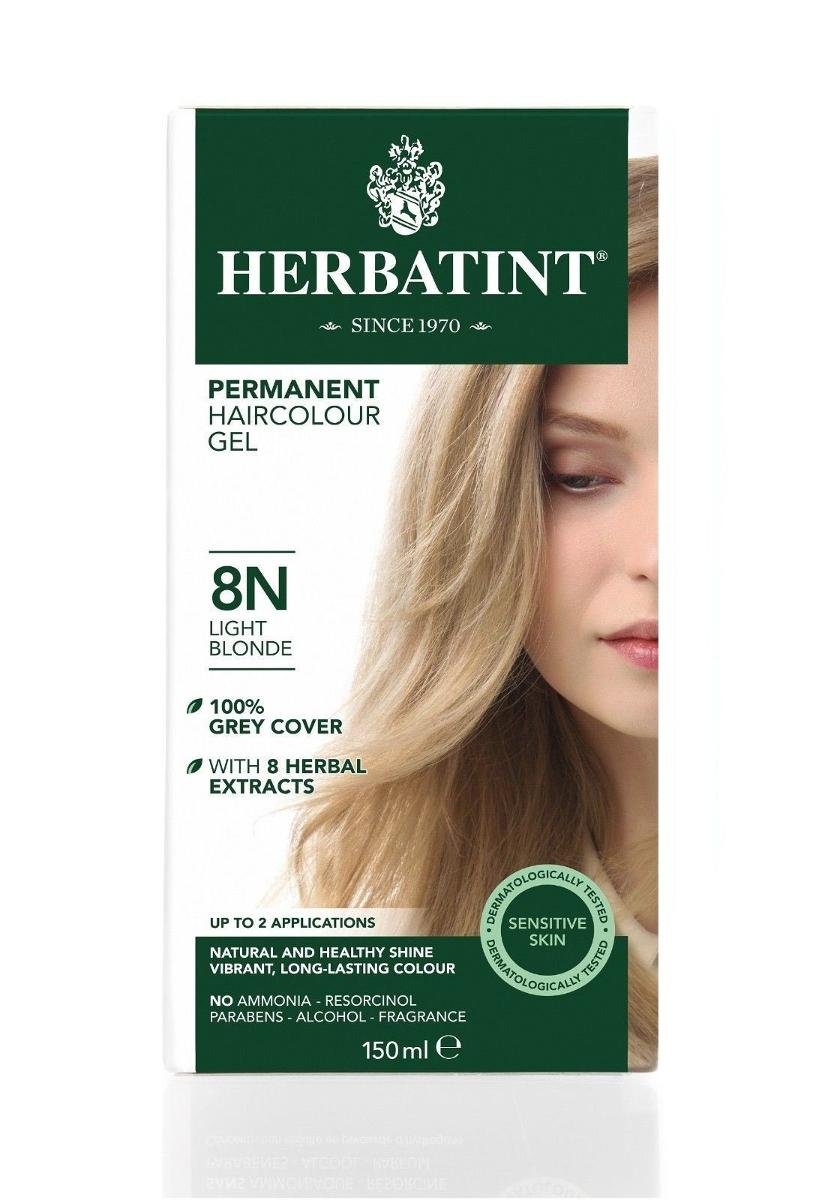 Herbatint zdrowe i lśniące włosy Farba do włosów Kolor - 8N - jasny blond 2745-0