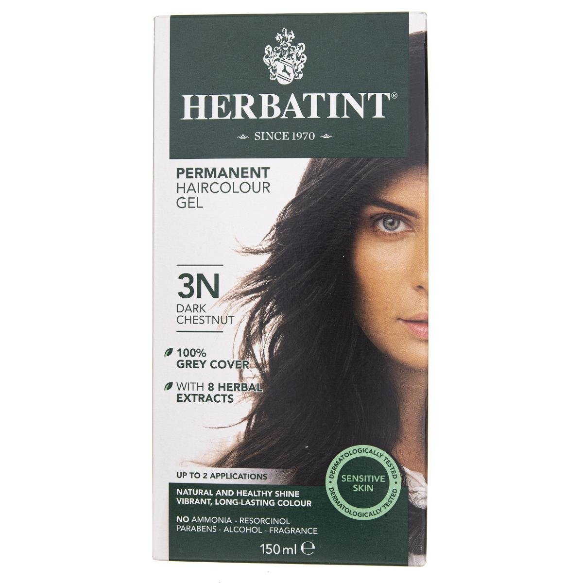 Herbatint farba do włosów 3N Ciemny Kasztan, 150 ml