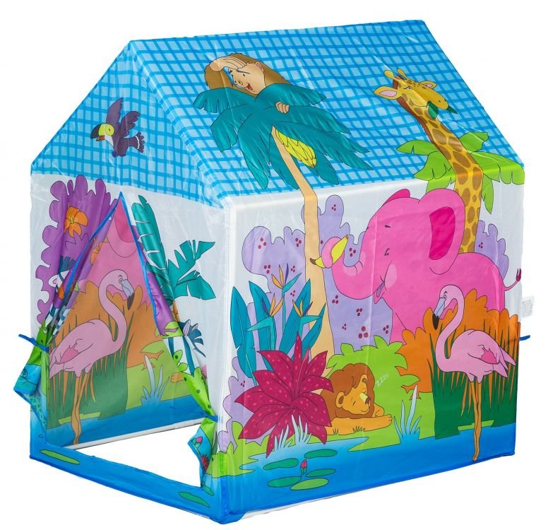 Iplay Namiot namiocik domek plac zabaw dla dzieci zoo Ecotoys 8182 JUNGLE