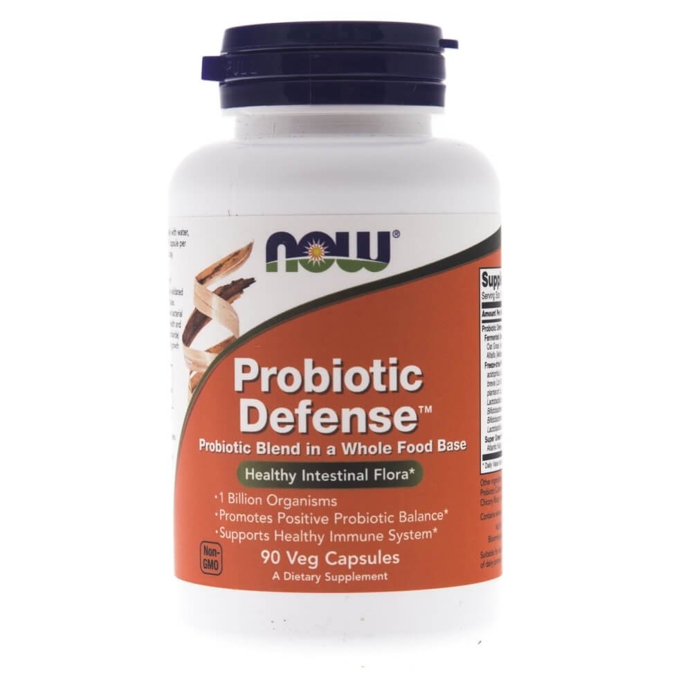 NOW FOODS Probiotic Defense (Probiotyk, Układ pokarmowy) 90 Kapsułek wegetariańskich