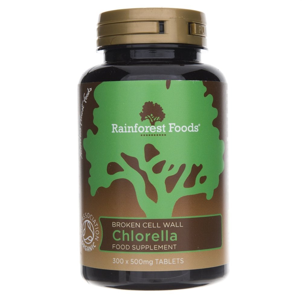 Rainforest Foods Chlorella 500 mg 300 tabl 6626751