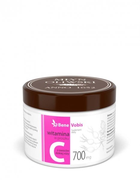 Młyn Oliwski Młyn Oliwski, Witamina C w 100% z dzikiej róży, Bene Vobis, 250 g