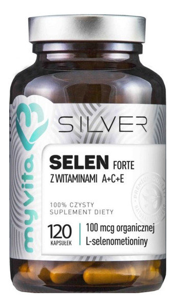 MYVITA SILVER 100% Selen 100mcg, 120kaps. MyVita 21PRJSEL12