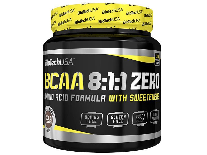 BioTech BCAA 8:1:1 Zero - 250g (33 porcje) - Niebieska Malina