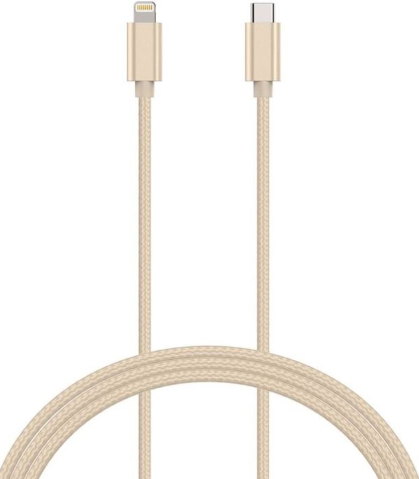 Kanex DuraBraid - Kabel połączeniowy USB-C (Power Delivery) na Lightning MFi 1,2 m (Gold) 815387022923