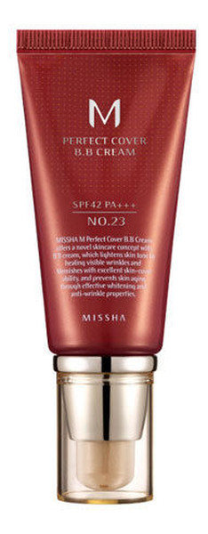 Missha M Perfect Cover BB Cream spf42/PA + + + (No. 23/Natural Beige) 50 ML, 1er Pack 8806333353736