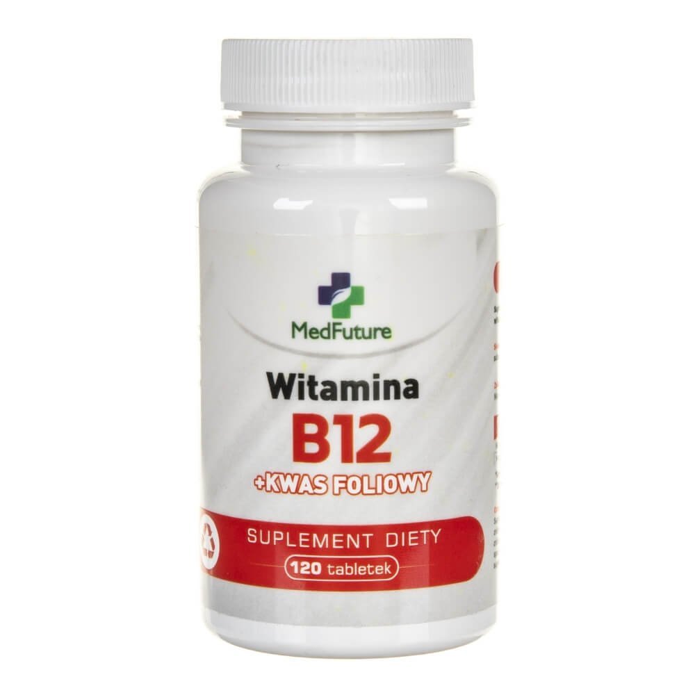Medfuture Witamina B12 1000 mcg + kwas foliowy - 120 tabletek