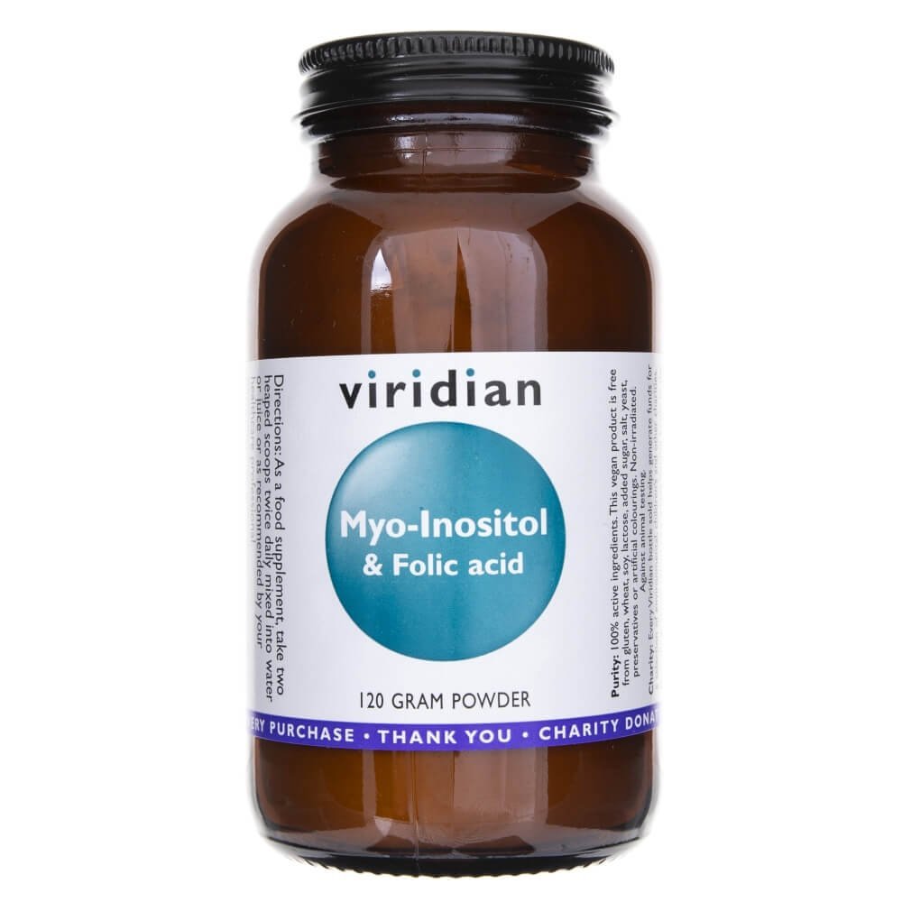 Viridian Myo-inozytol z kwasem foliowym Suplement diety (120g) 5060003592105