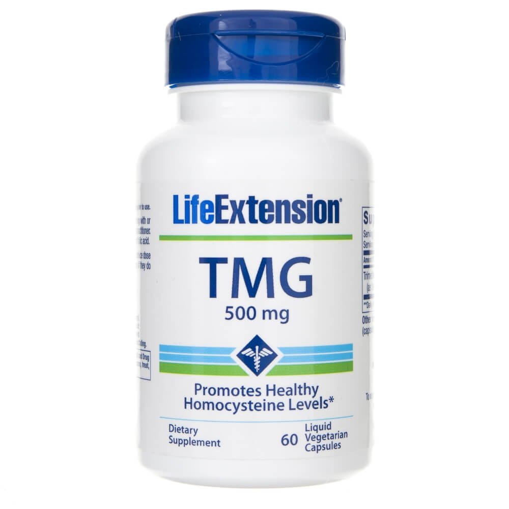 Zdjęcia - Aminokwasy Life Extension TMG , 500 mg, 60 kapsułek (Trimetyloglicyna)