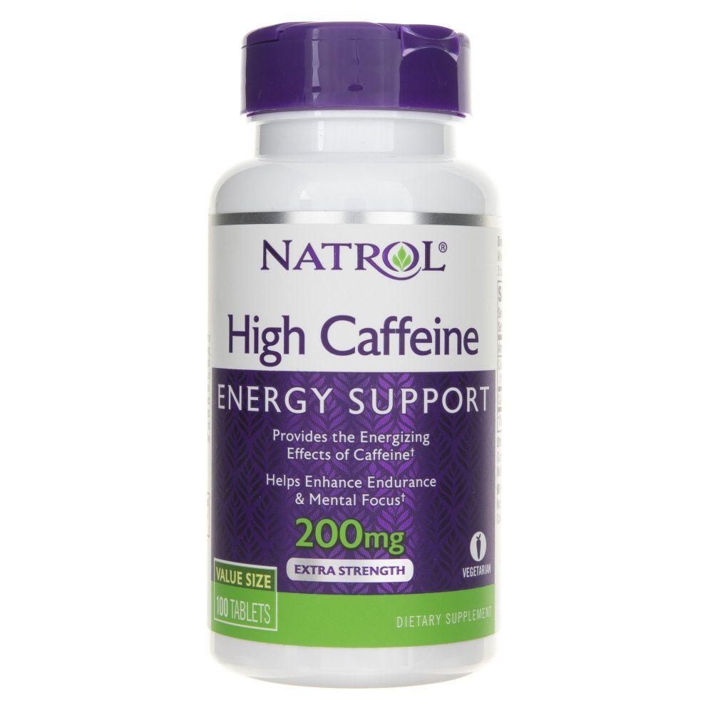 Natrol Natrol High Caffeine (Kofeina) 200 mg - 100 tabletek